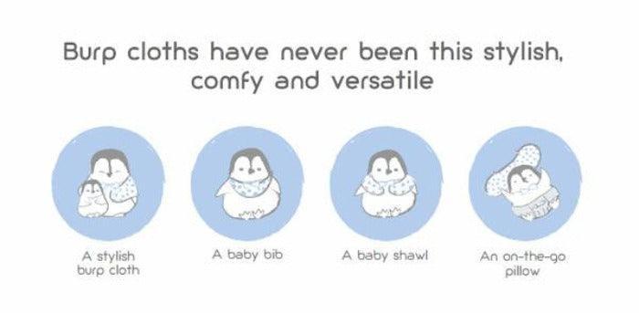 Iflin My Style Bamboo Burp & Bib (2-in1) | The Nest Attachment Parenting Hub