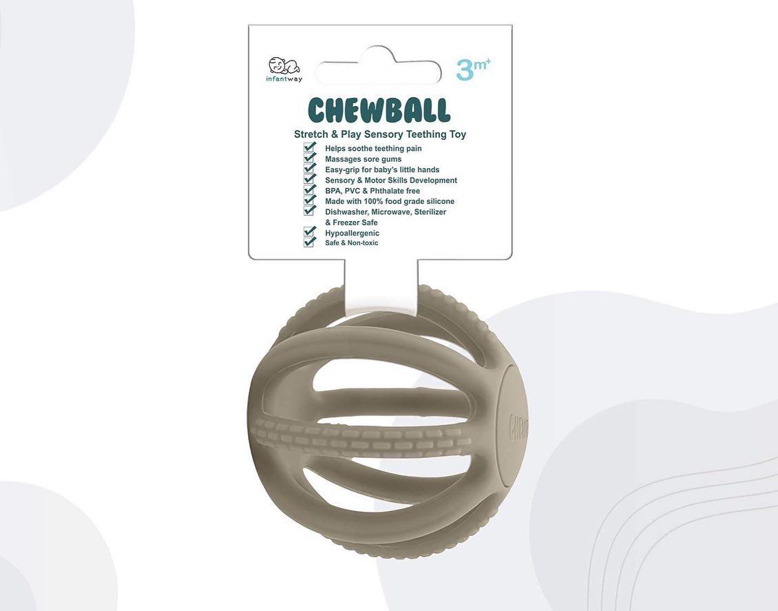 Infantway Chewball Stretch & Play Sensory Teething Toy | The Nest Attachment Parenting Hub