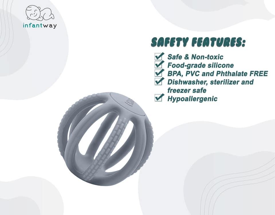 Infantway Chewball Stretch & Play Sensory Teething Toy | The Nest Attachment Parenting Hub