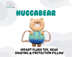 Infantway Huggabear 2-in-1 Infant Plush Toy and Head Protection Pillow | The Nest Attachment Parenting Hub