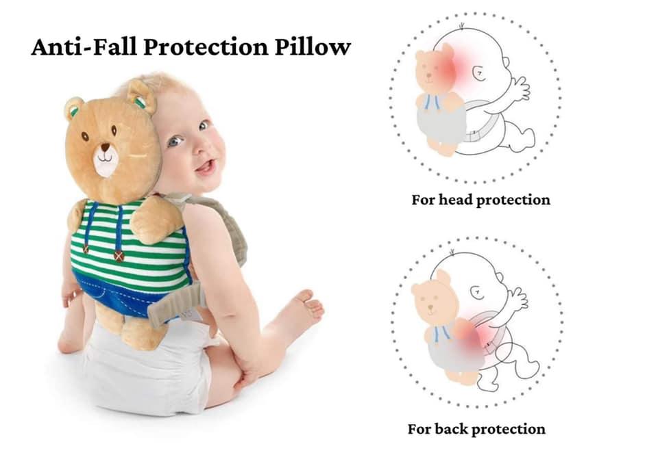 Infantway Huggabear 2-in-1 Infant Plush Toy and Head Protection Pillow | The Nest Attachment Parenting Hub
