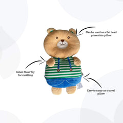 Infantway Huggabear 2-in-1 Infant Plush Toy and Head Protection Pillow | The Nest Attachment Parenting Hub