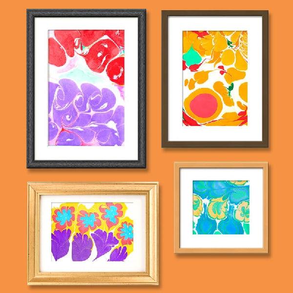 Joan Miro Marbling Paint Kit 6 Colors | The Nest Attachment Parenting Hub