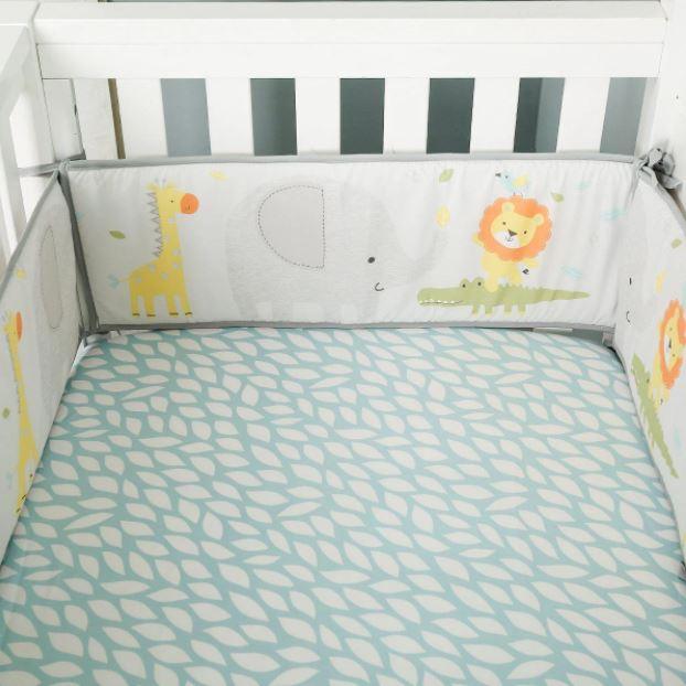 Juju Nursery Safari Yearbook 7-Piece Crib Bedding Set | The Nest Attachment Parenting Hub