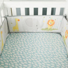 Juju Nursery Safari Yearbook 7-Piece Crib Bedding Set | The Nest Attachment Parenting Hub