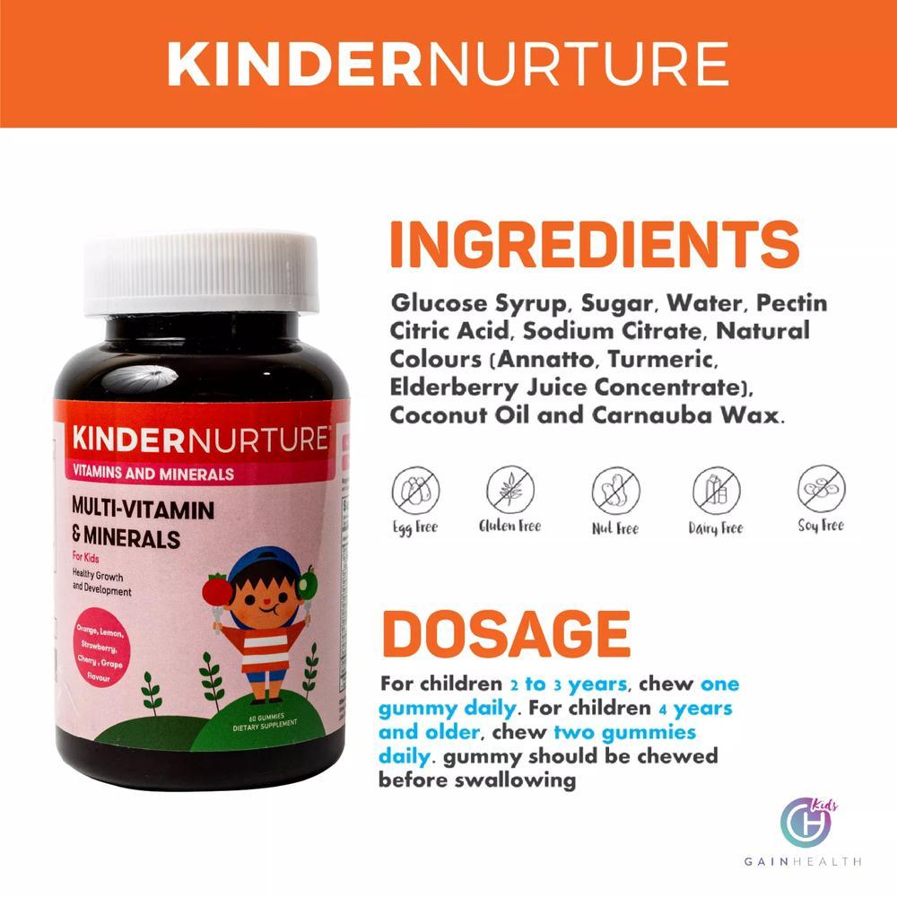 KinderNurture Children's Multi-Vitamin & Minerals 60's | The Nest Attachment Parenting Hub