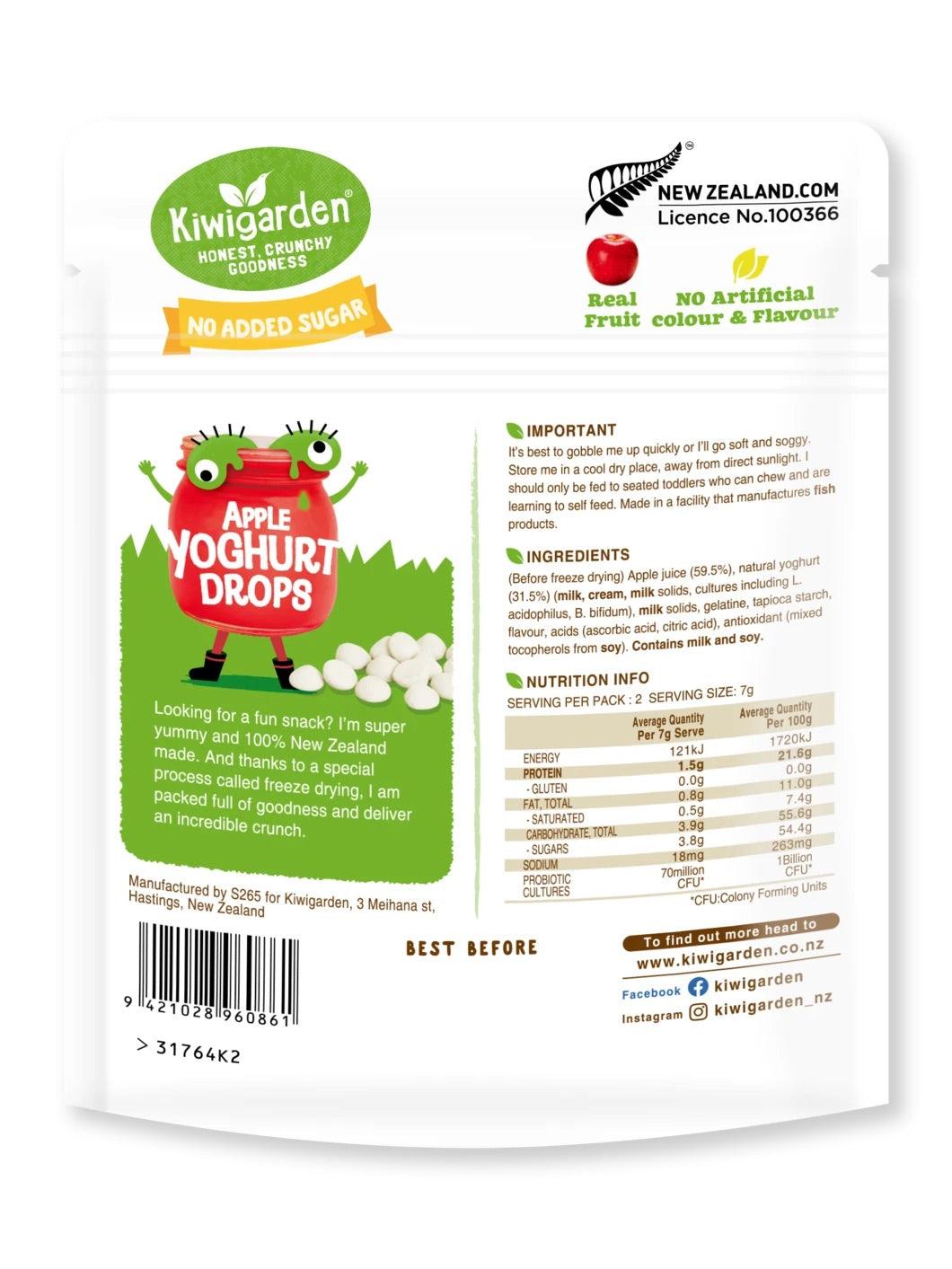 Kiwigarden NAS Apple Yoghurt Drops 20g | The Nest Attachment Parenting Hub