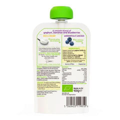 Little Freddie Organic Puree - Creamy Blueberry & Banana Greek Style Yoghurt | The Nest Attachment Parenting Hub