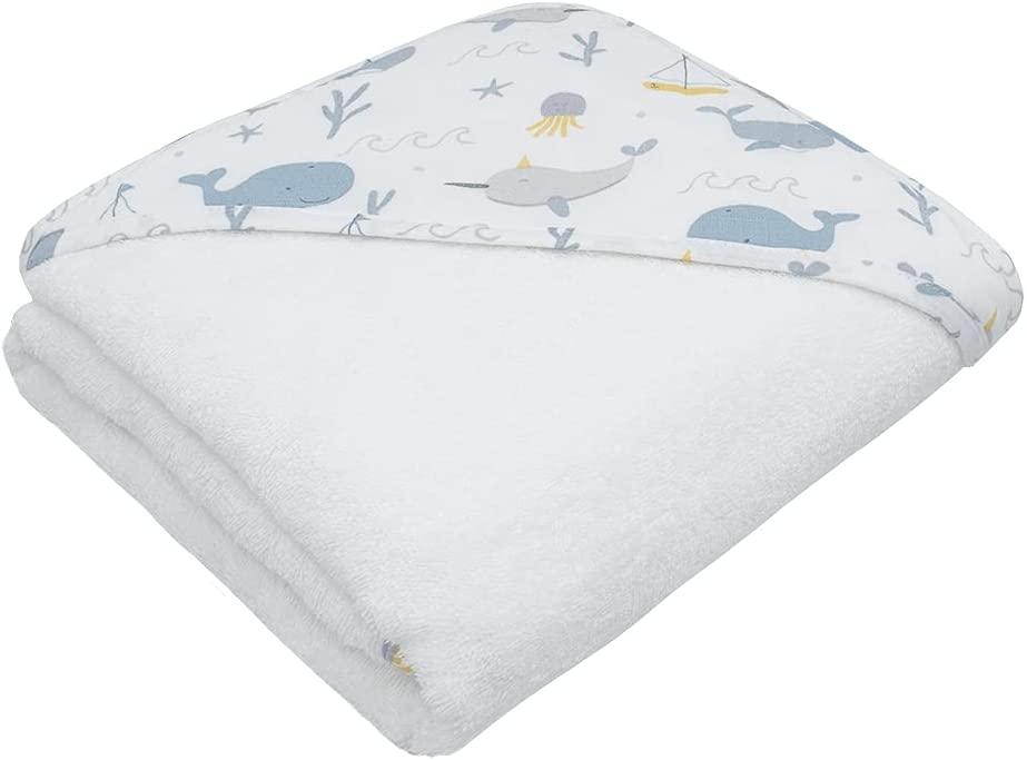 Living Textiles Muslin Hooded Towel | The Nest Attachment Parenting Hub