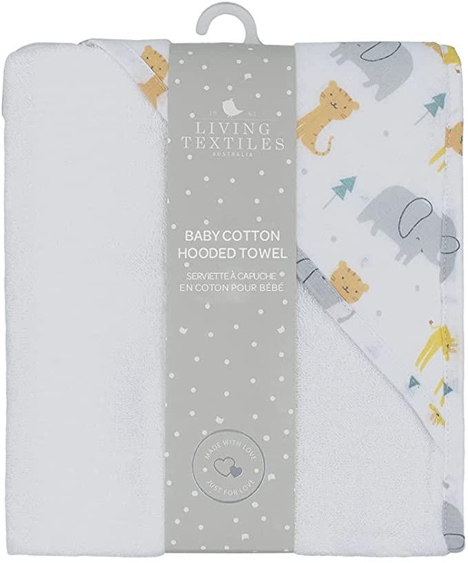 Living Textiles Muslin Hooded Towel | The Nest Attachment Parenting Hub