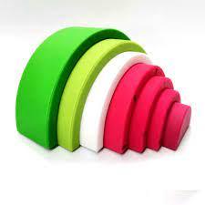 LuluBaby Watermelon Silicone Teether Stacking Toy | The Nest Attachment Parenting Hub