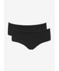 Mamaway Antibacterial and Odorless Maternity Midi Briefs Black (2 Pack) 180893X | The Nest Attachment Parenting Hub
