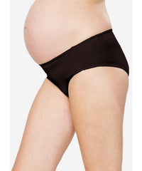 Mamaway Antibacterial and Odorless Maternity Midi Briefs Choco (2 Pack) 180893K | The Nest Attachment Parenting Hub