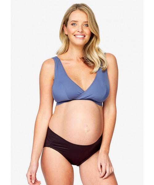 Mamaway Antibacterial and Odorless Maternity Midi Briefs Choco (2 Pack) 180893K | The Nest Attachment Parenting Hub