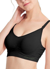 Mamaway Ultralight Antibacterial Seamless Nursing Bra Black 190882X* | The Nest Attachment Parenting Hub