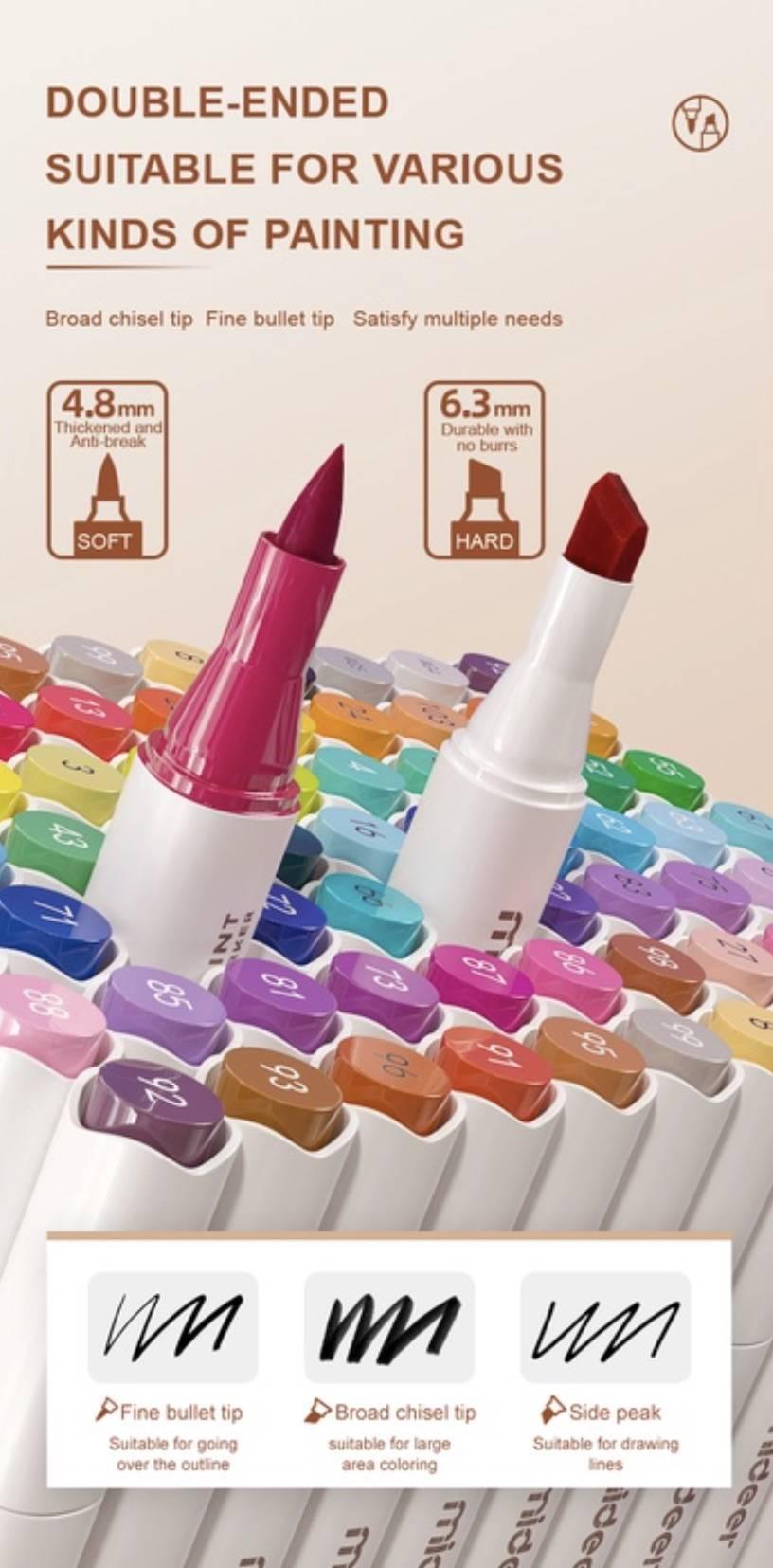 Mideer - Dual Tip Washable Marker 36 Colors 4+ | The Nest Attachment Parenting Hub