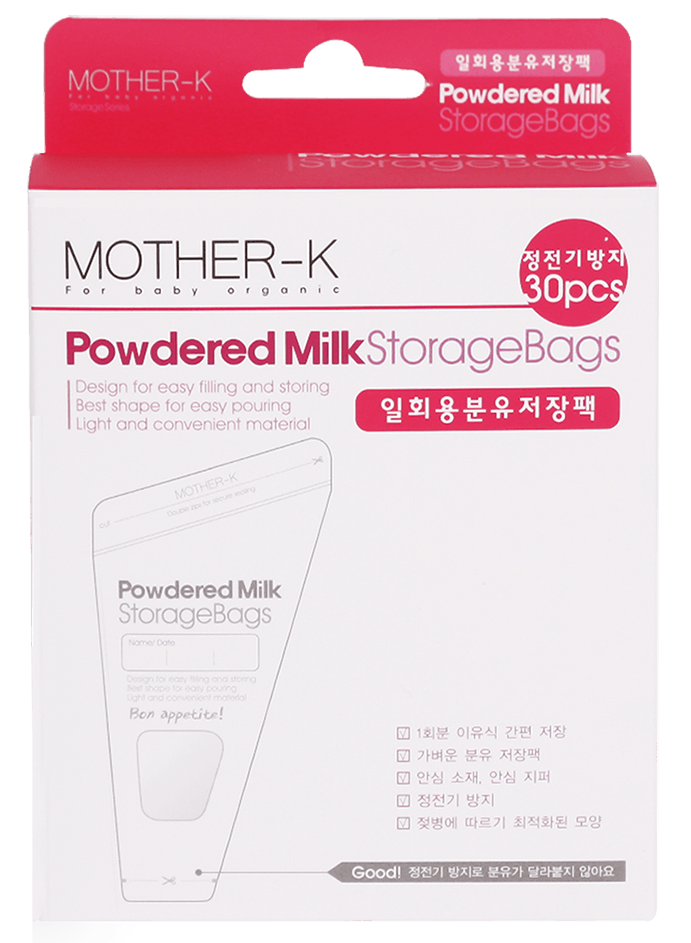 Mother-K Powdered Milk Disposable Bags 30s | The Nest Attachment Parenting Hub