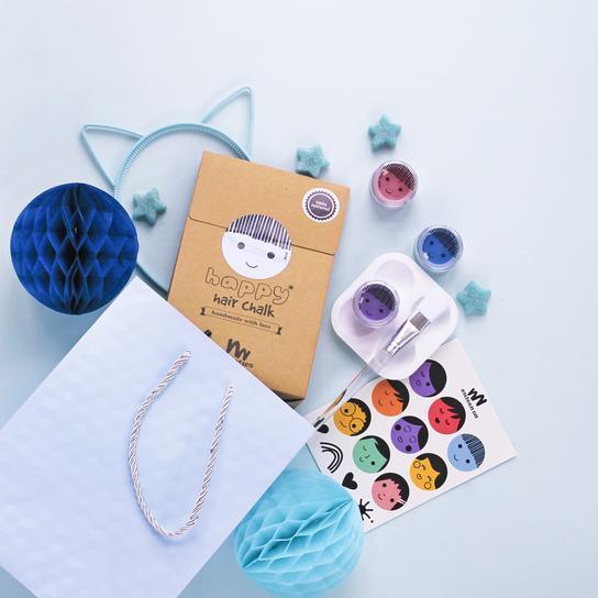 No Nasties Nox Happy Hair Chalk Blue | The Nest Attachment Parenting Hub