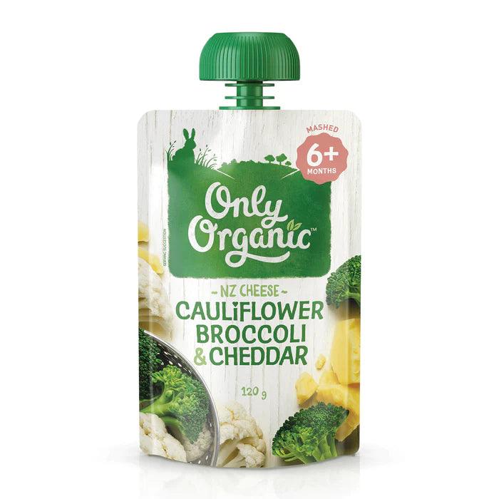 Only Organic Cauliflower Broccoli & Cheddar 6m+ | The Nest Attachment Parenting Hub