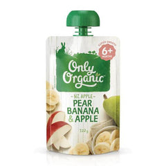 Only Organic Pear Banana & Apple 6m+ | The Nest Attachment Parenting Hub