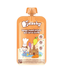 Peachy Baby Food Mango, Sweet Potato and Carrot Purée 6m+ | The Nest Attachment Parenting Hub