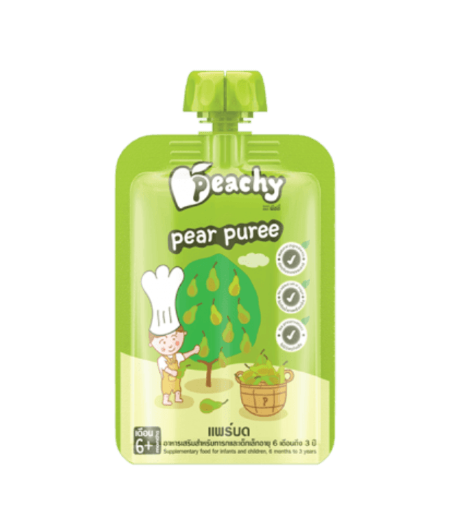 Peachy Baby Food Pear Purée 6m+ | The Nest Attachment Parenting Hub