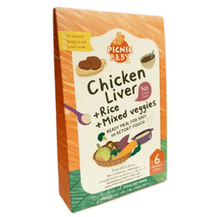 Picnic Baby Chicken Liver with Rice and Mixed Veggies 100g (6m+) | The Nest Attachment Parenting Hub