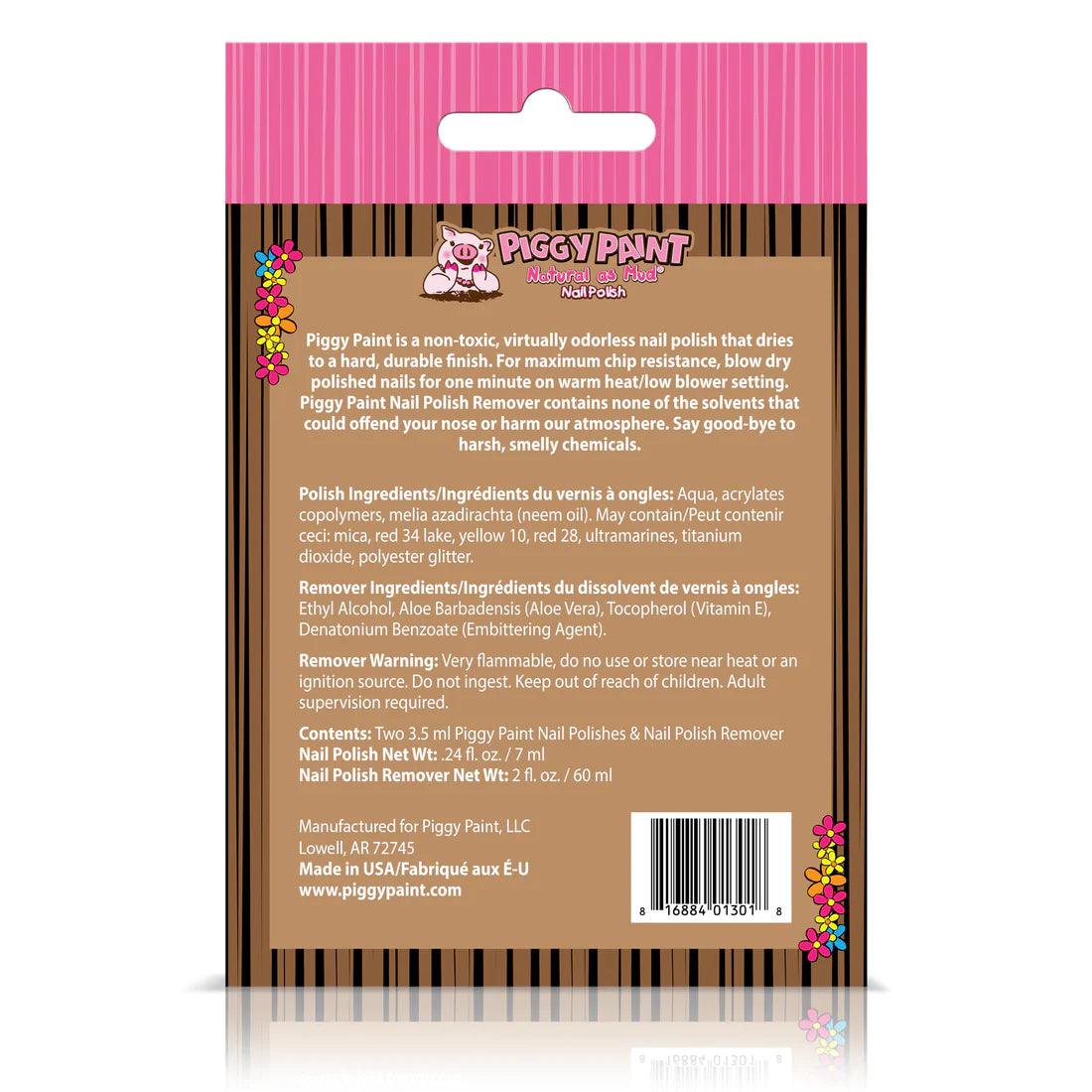 Piggy Paint 2 Nail Polish + Nail Polish Remover Box Set | The Nest Attachment Parenting Hub