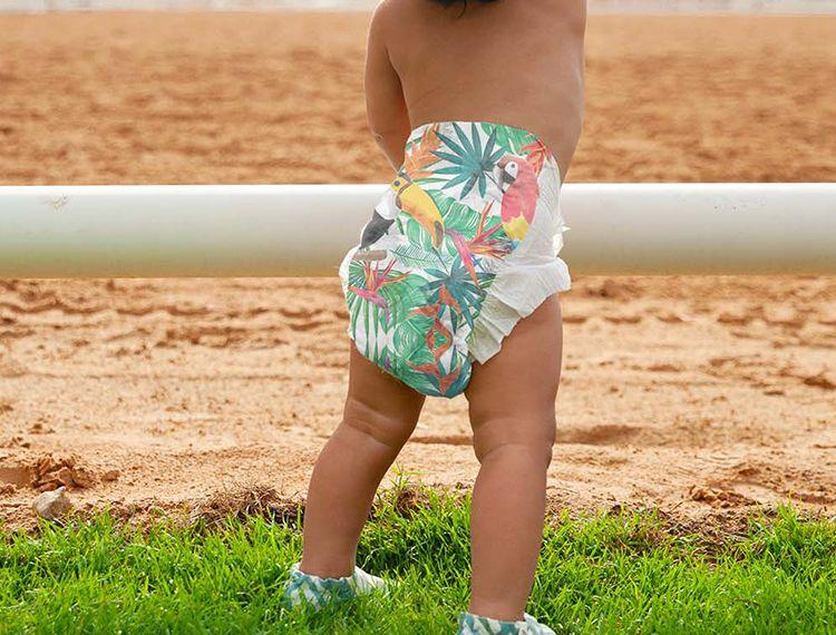 PureBorn Size 2 - Small Tape Bamboo Diapers (3-6kg) | The Nest Attachment Parenting Hub