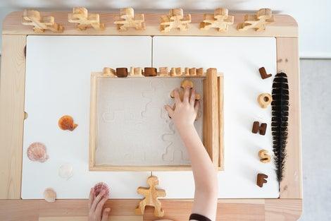 QToys Montessori Sand Tray 828 | The Nest Attachment Parenting Hub