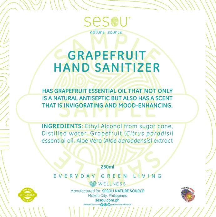 Sesou Grapefruit Hand Sanitizer | The Nest Attachment Parenting Hub