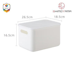Shimoyama Small White Handled Storage Box with Lid | The Nest Attachment Parenting Hub