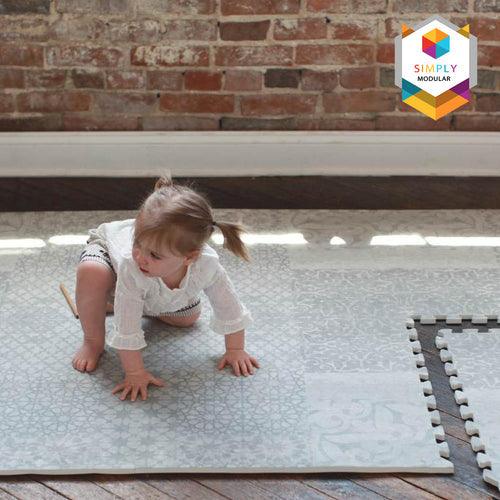 Simply Modular Puzzle Mat (6 Tiles) - Heritage | The Nest Attachment Parenting Hub