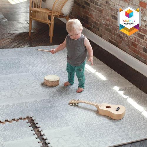 Simply Modular Puzzle Mat (6 Tiles) - Heritage | The Nest Attachment Parenting Hub