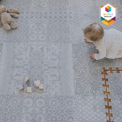 Simply Modular Puzzle Mat (6 Tiles) - Heritage | The Nest Attachment Parenting Hub