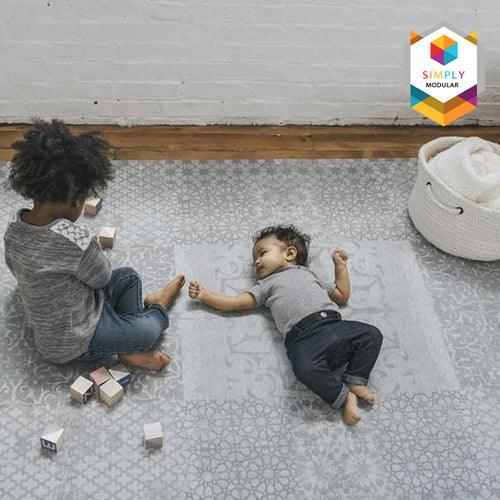 Simply Modular Puzzle Mat (6 Tiles) - Heritage | The Nest Attachment Parenting Hub