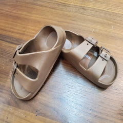 Slip-on Adjustable & Lightweight Slippers - Brown | The Nest Attachment Parenting Hub