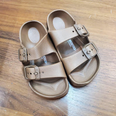 Slip-on Adjustable & Lightweight Slippers - Brown | The Nest Attachment Parenting Hub