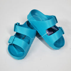 Slip-on Adjustable & Lightweight Slippers - Teal | The Nest Attachment Parenting Hub