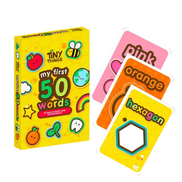 Tiny Buds Tiny Things My First 50 Words Educational Flash Cards | The Nest Attachment Parenting Hub