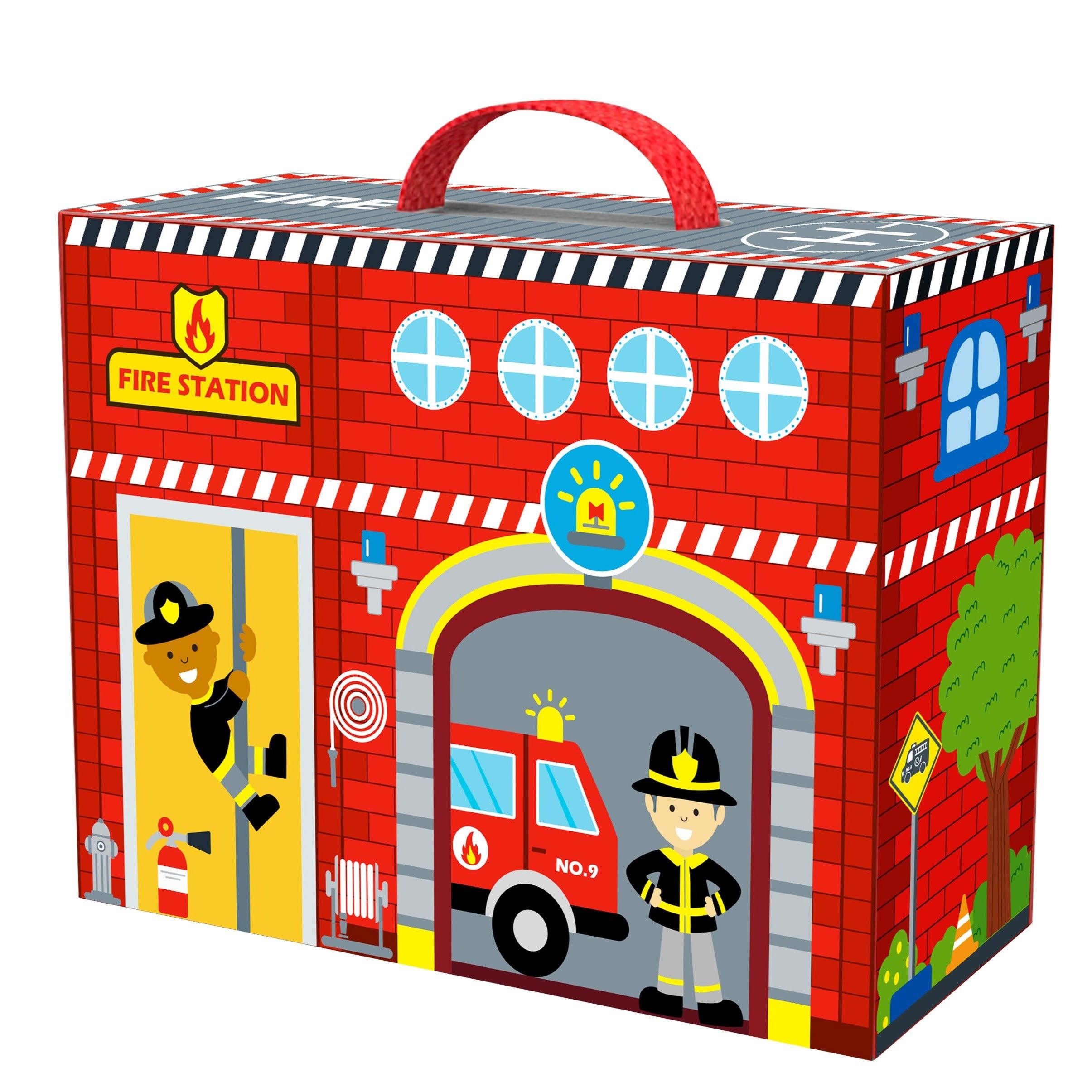 Tooky Toys Fire Station Story Box | The Nest Attachment Parenting Hub