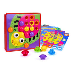Toy Tinkr Button Peg Board | The Nest Attachment Parenting Hub