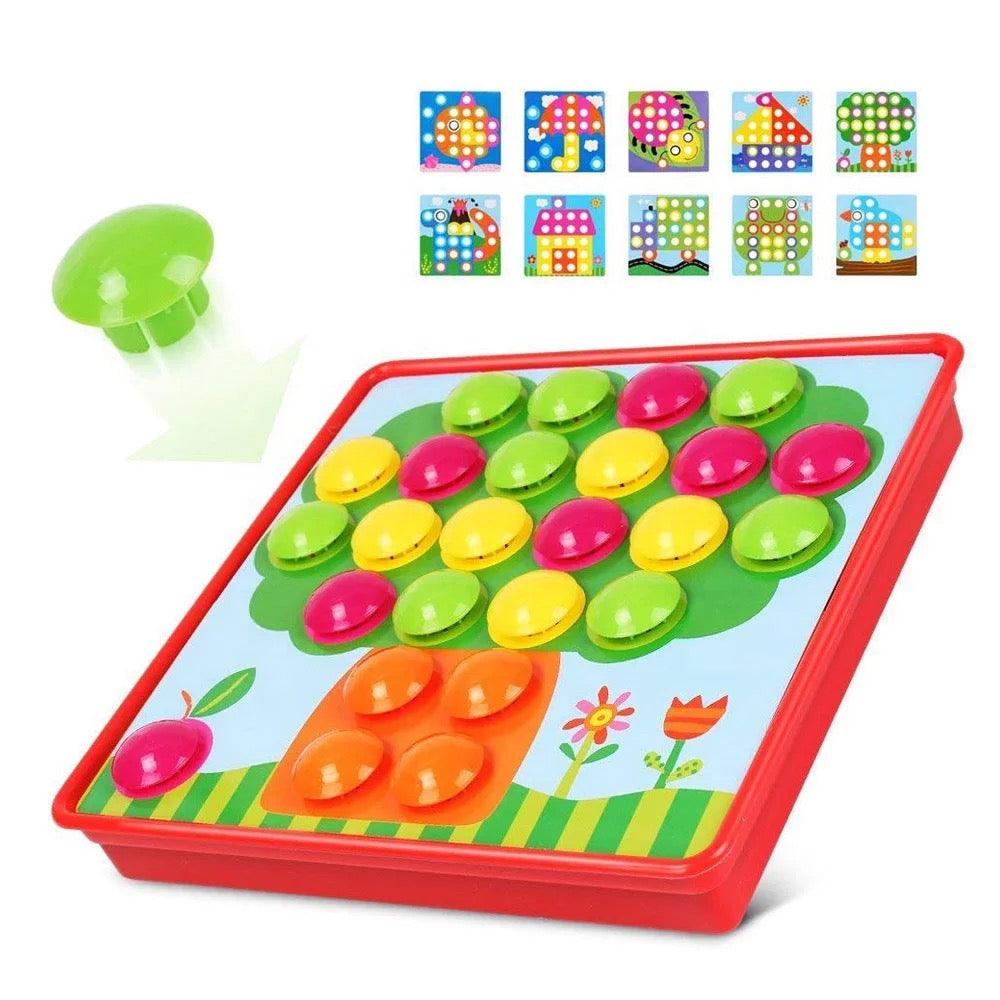 Toy Tinkr Button Peg Board | The Nest Attachment Parenting Hub