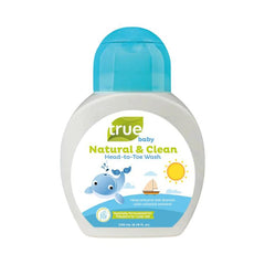 True Baby Natural & Clean Head to Toe Wash 200ml (0 to 1yo) | The Nest Attachment Parenting Hub