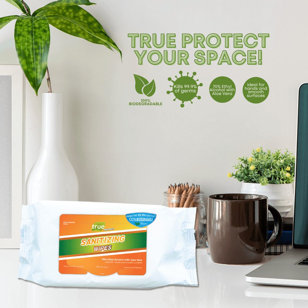 True Protect 100% Biodegradable Sanitizing Wipes | The Nest Attachment Parenting Hub