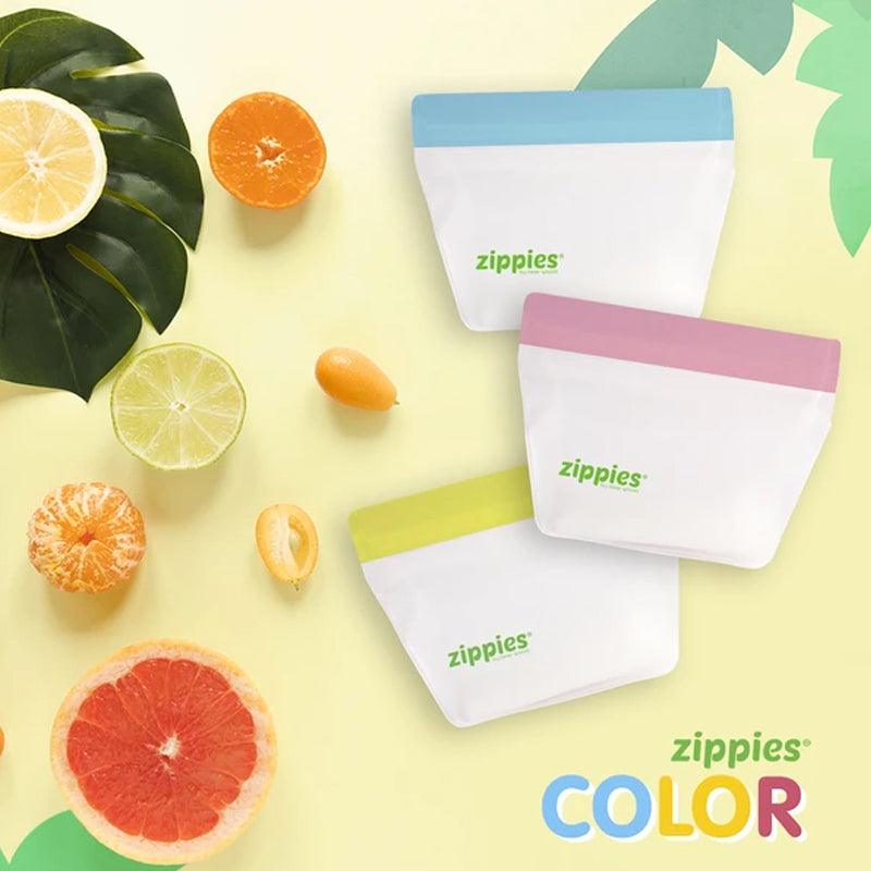 Zippies Color Reusable Stand up Bags | The Nest Attachment Parenting Hub