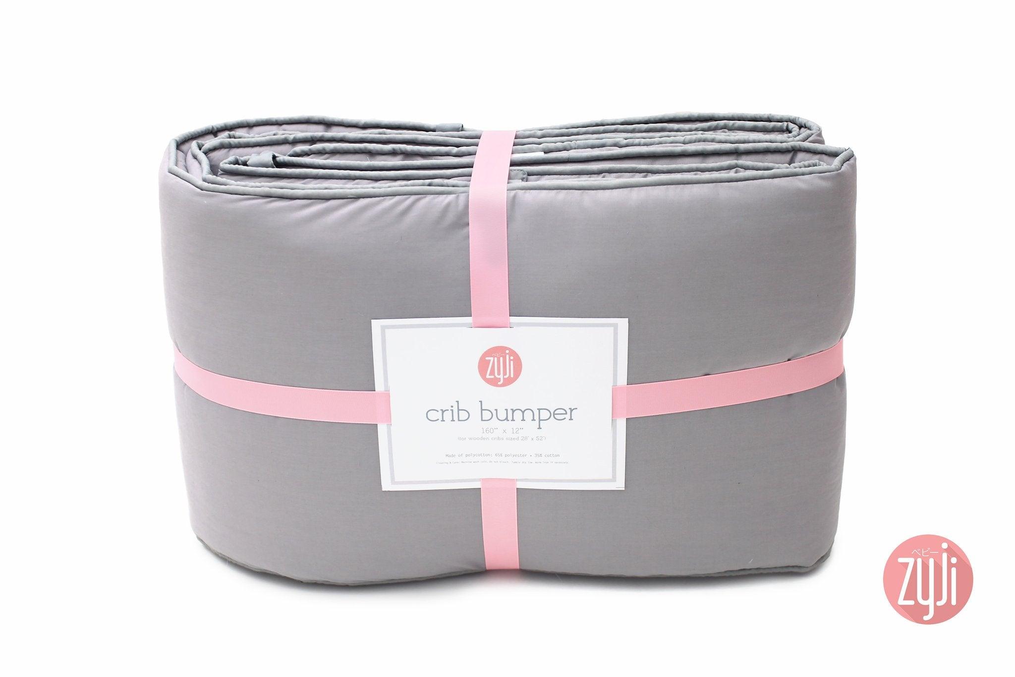 Zyji Crib Bumper Guard Gray | The Nest Attachment Parenting Hub